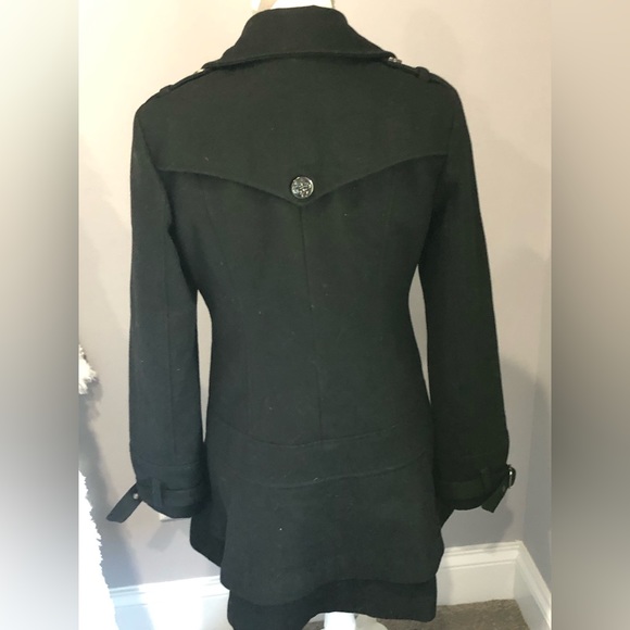 Guess Black Pea Coat - Picture 3 of 16